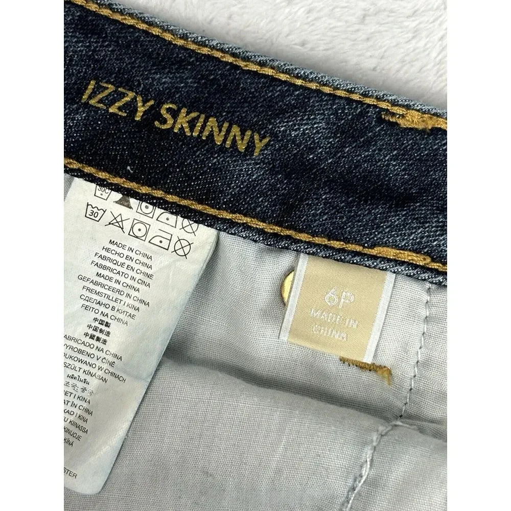Michael Kors‎ Jeans Womens Blue Izzy Skinny Jeans Size 6P (28x28)